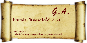 Garab Anasztázia névjegykártya